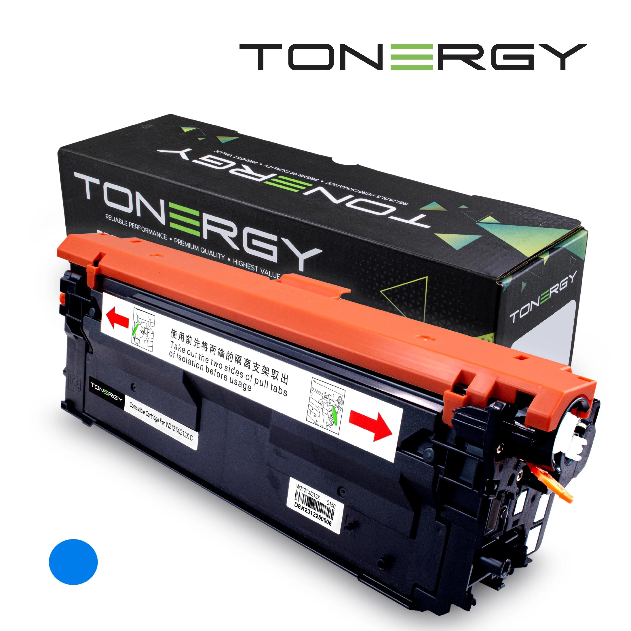 Tonergy съвместима Тонер Касета Compatible Toner Cartridge HP 212X W2121X Cyan, High Capacity 10k Tonergy съвместима Тонер Касета Compatible Toner Cartridge HP 212X W2121X Cyan, High Capacity 10k
